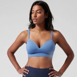 Athleta Embrace Bra D-DD Medium Cottage Blue
